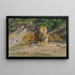 De Koning observeert - Rosa Bonheur — ingelijst kunstwerk aan de muur