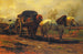 Twee paarden voor een kar - Rosa Bonheur — weergave van het kunstwerk