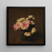 Reproductie van het schilderij Rozen in een kristallen vaas - Henri Fantin-Latour