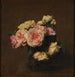 Reproductie van het schilderij Rozen in een kristallen vaas - Henri Fantin-Latour