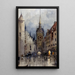 Straatscène in München - Ross Sterling Turner — ingelijst kunstwerk aan de muur