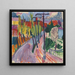 Route with trees near Freidorf - Hermann Scherer — framed artwork on a wall