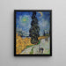 Reproductie van het schilderij Route met een cipres en een ster - Vincent van Gogh