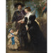 Reproductie van het schilderij Rubens, zijn vrouw Helena Fourment en hun zoon Frans - Peter Paul Rubens