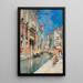 Un canal vénitien - Rubens Santoro — ingelijst kunstwerk aan de muur