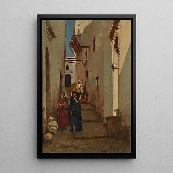 Les Rues Latérales - Rubens Santoro — framed artwork on a wall