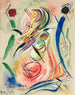 Mariene vormen zonder titel - Rudolf Bauer — weergave van het kunstwerk