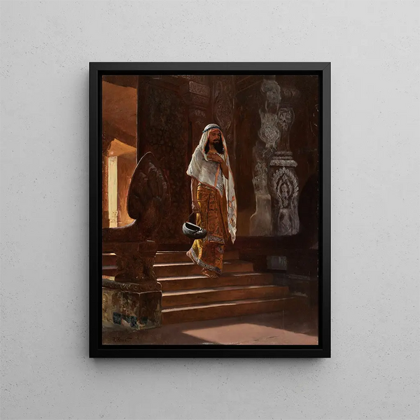 a Dervish - Rudolf Ernst — framed artwork on a wall