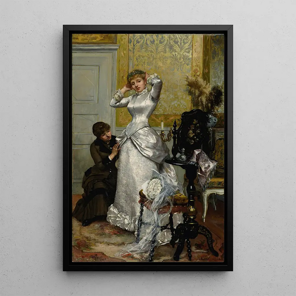 Bridal Dressing - Rudolf Ernst — framed artwork on a wall