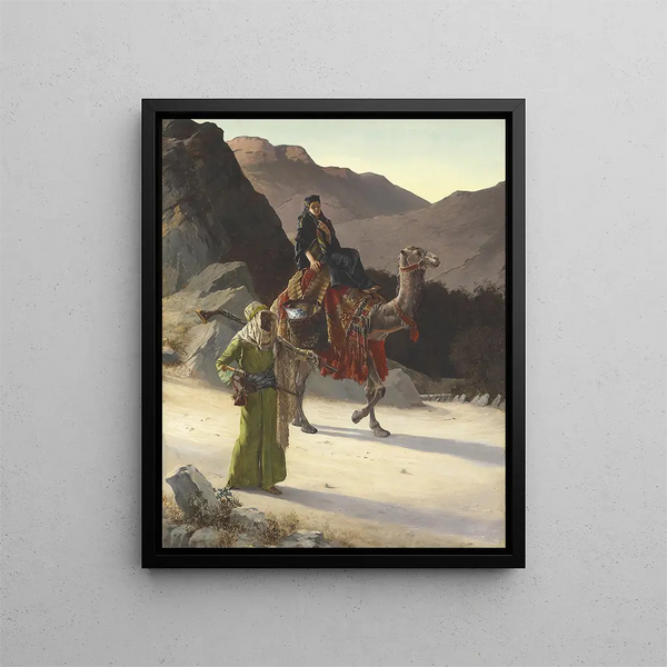 L'escort - Rudolf Ernst — ingelijst kunstwerk aan de muur