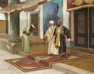 Rudolf Ernst - Leaving The Mosque.webp