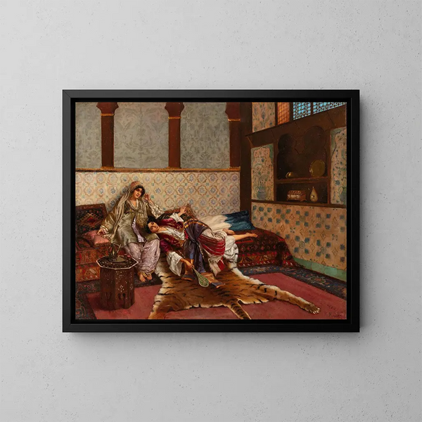 Gentle Lullaby - Rudolf Ernst — framed artwork on a wall