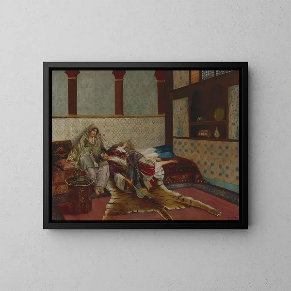 De vergeten melodie - Rudolf Ernst — ingelijst kunstwerk aan de muur