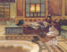 De manicure - Rudolf Ernst — weergave van het kunstwerk