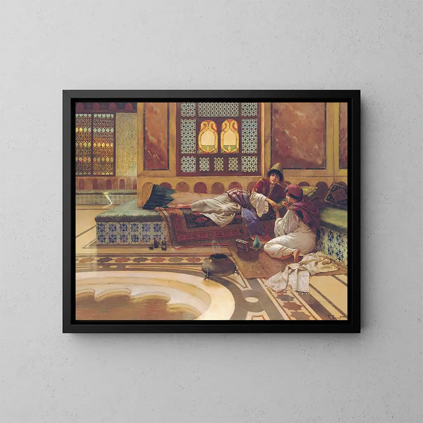 De manicure - Rudolf Ernst — ingelijst kunstwerk aan de muur