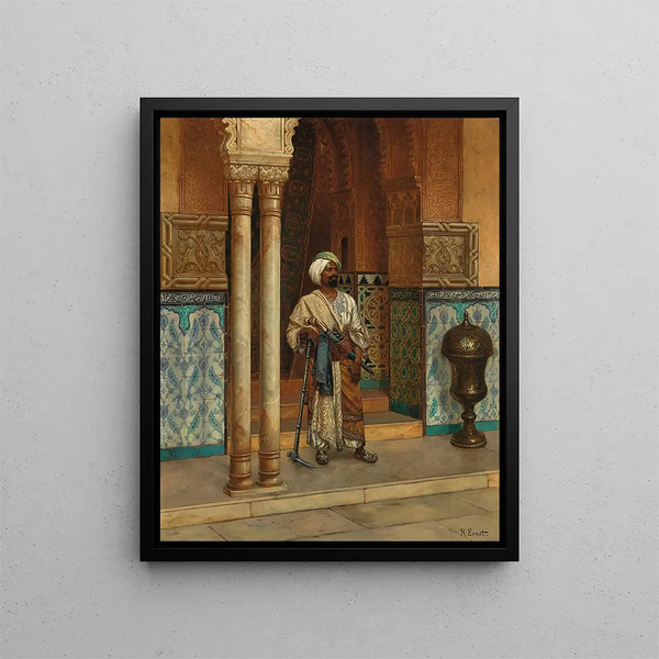 De paleisbewaarders - Rudolf Ernst — ingelijst kunstwerk aan de muur