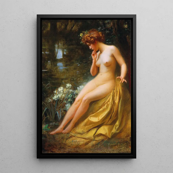 De Koning Kikker - Rudolf Fuchs — ingelijst kunstwerk aan de muur