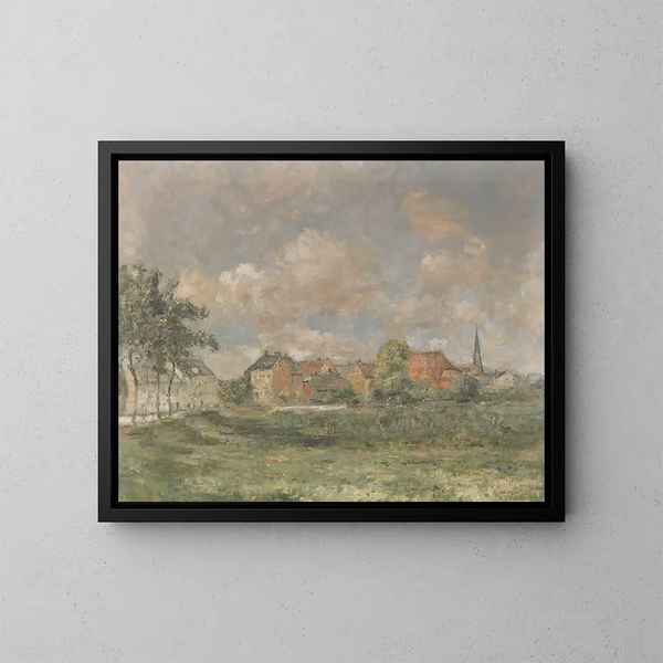 View of Wedel - Rudolf Hückner — framed artwork on a wall