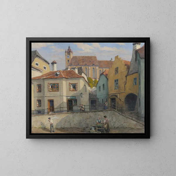 Krems - Rudolf Kierner — ingelijst kunstwerk aan de muur