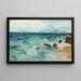 Landschapschilderij aan de kust - Rudolf Löw — ingelijst kunstwerk aan de muur