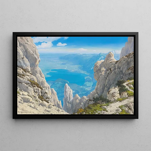 Rudolf Reschreiter - Blick vom Grat zwischen Herzogstand und Heimgarten auf den Kochelsee.webp