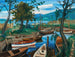 Landschap van het Bodenmeer - Rudolf Wacker — weergave van het kunstwerk