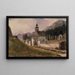 Cemetery at Ischl - Rudolf von Alt — framed artwork on a wall