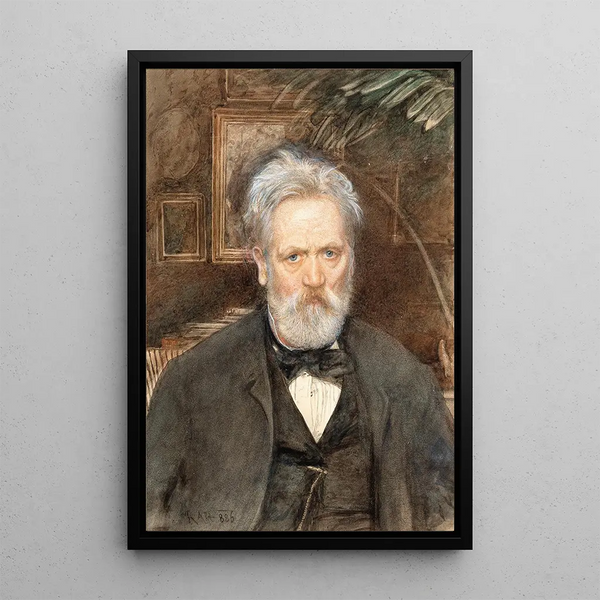 Self-portrait Painting - Rudolf von Alt — framed artwork on a wall