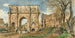 L'Arc de Constantin et le Colisée Rome - Rudolf von Alt — weergave van het kunstwerk