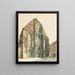 L'Église des minorités de Vienne - Rudolf von Alt — framed artwork on a wall