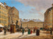 Het nieuwe marktplein in Wenen in de winter - Rudolf von Alt — weergave van het kunstwerk