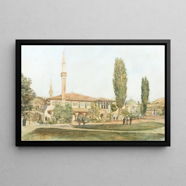 Rudolf von Alt - View of the Khans Palace at Bakhchisarai Crimea.webp