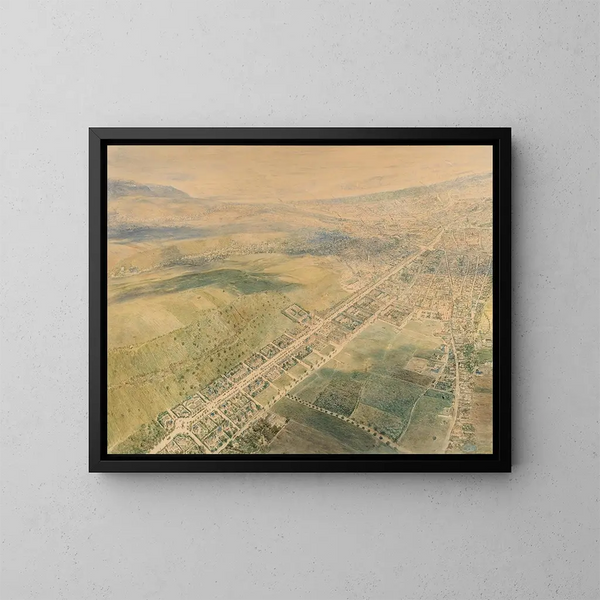 Boulevard Dornbacher et Alsbach - Rudolf von Alt — framed artwork on a wall