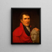 Portret van Antonio Canova - Rudolph Suhrlandt — ingelijst kunstwerk aan de muur