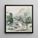 Bergstroom bij Cachoeira do Marmello - Ferdinand Keller — ingelijst kunstwerk aan de muur