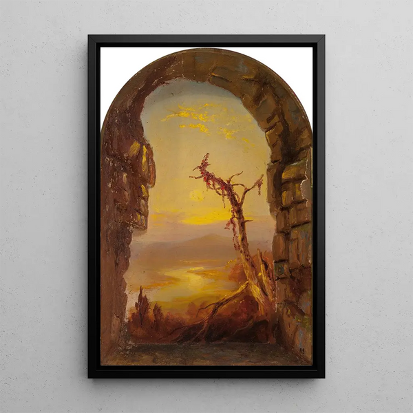 Un aperçu de la Juniata depuis Sideling Hill - Russell Smith — ingelijst kunstwerk aan de muur