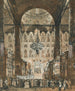 Messe aan de kathedraal Ouspenski - Russische school — weergave van het kunstwerk