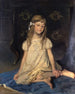 Monica de dochter van de kunstenaar - Sabine Lepsius — weergave van het kunstwerk