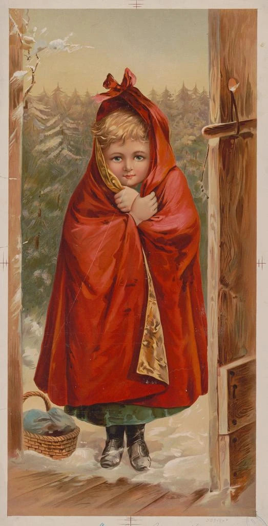 Reproductie van het schilderij Le Petit Chaperon rouge - Sackett Wilhelms Litho