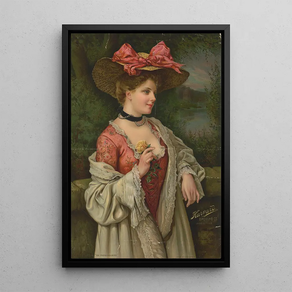 La rose promise - Sackett Wilhelms Litho — ingelijst kunstwerk aan de muur