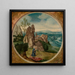 Saint Jerome in a landscape - Lucas Gassel — framed artwork on a wall