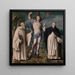 Saint Sebastian between Romuald and Vincent Ferrier - Bacchiacca — framed artwork on a wall