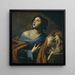 Sainte Agnès - Massimo Stanzione — ingelijst kunstwerk aan de muur