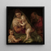Heilige Familie met de jonge Sint-Jan - Atelier van Paolo Veronese — ingelijst kunstwerk aan de muur