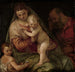 Heilige Familie met de jonge Sint-Jan - Atelier van Paolo Veronese — weergave van het kunstwerk
