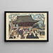 Tempel van Asakusa Kannon - Saitō Kiyoshi — ingelijst kunstwerk aan de muur
