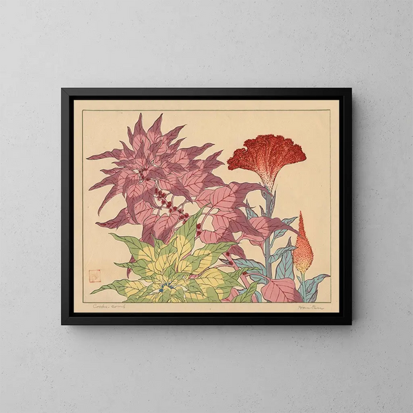 Crest of the Rooster - Sakai Hōitsu — framed artwork on a wall