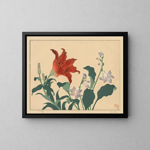 Lily - Sakai Hōitsu — framed artwork on a wall