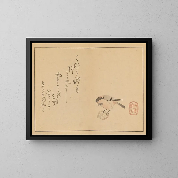 Sakai Hoitsu, painting 17 - Sakai Hōitsu — framed artwork on a wall