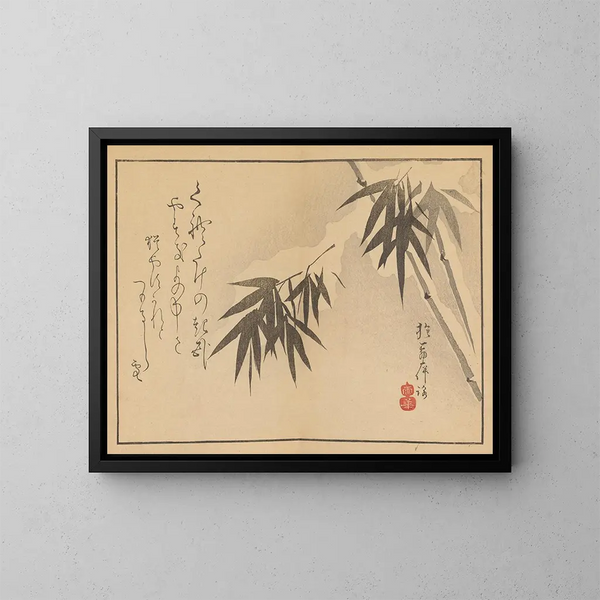 Sakai Hoitsu, painting 19 - Sakai Hōitsu — framed artwork on a wall